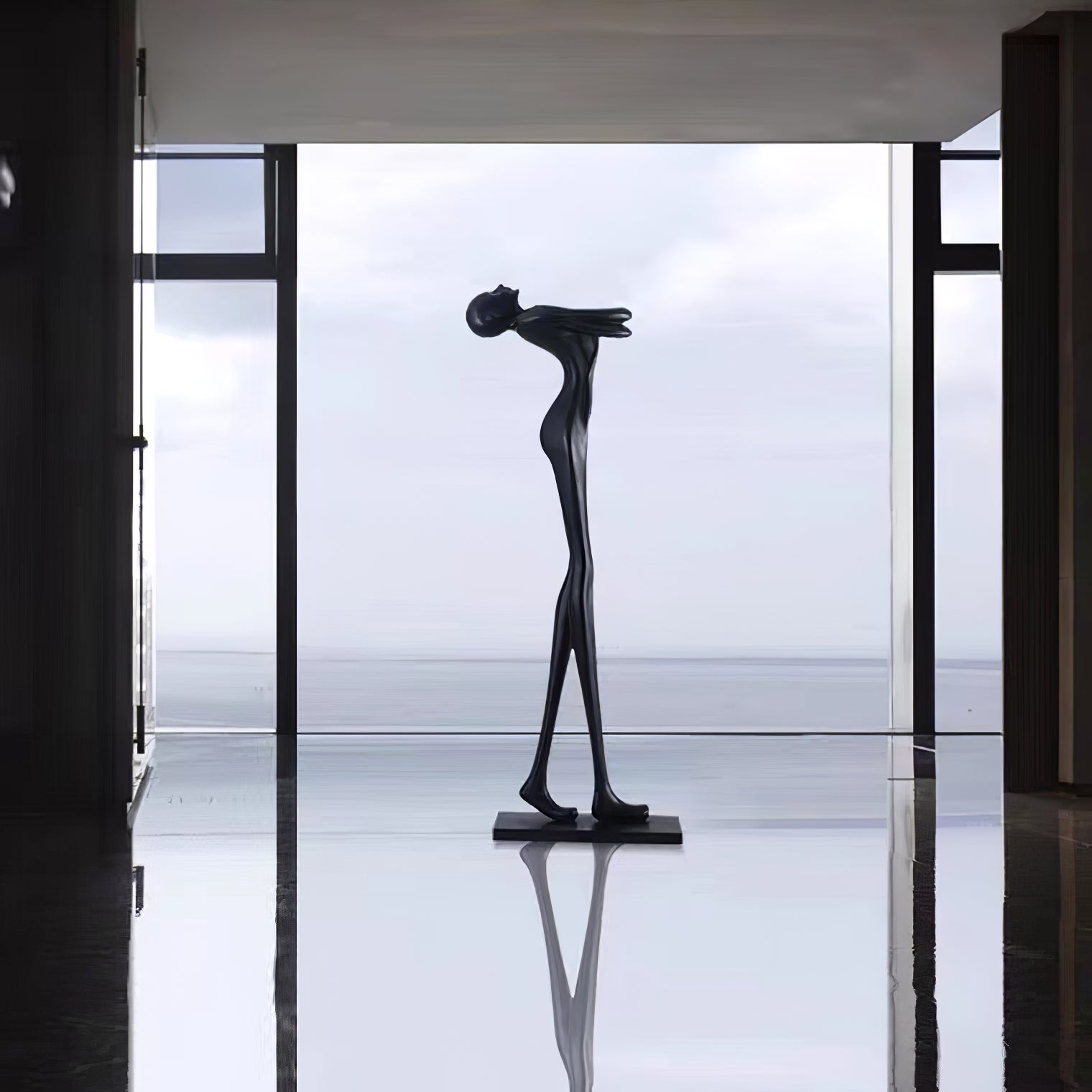 Ersolion Sculptural Fiberglass Floor Lamp - Blowlighting
