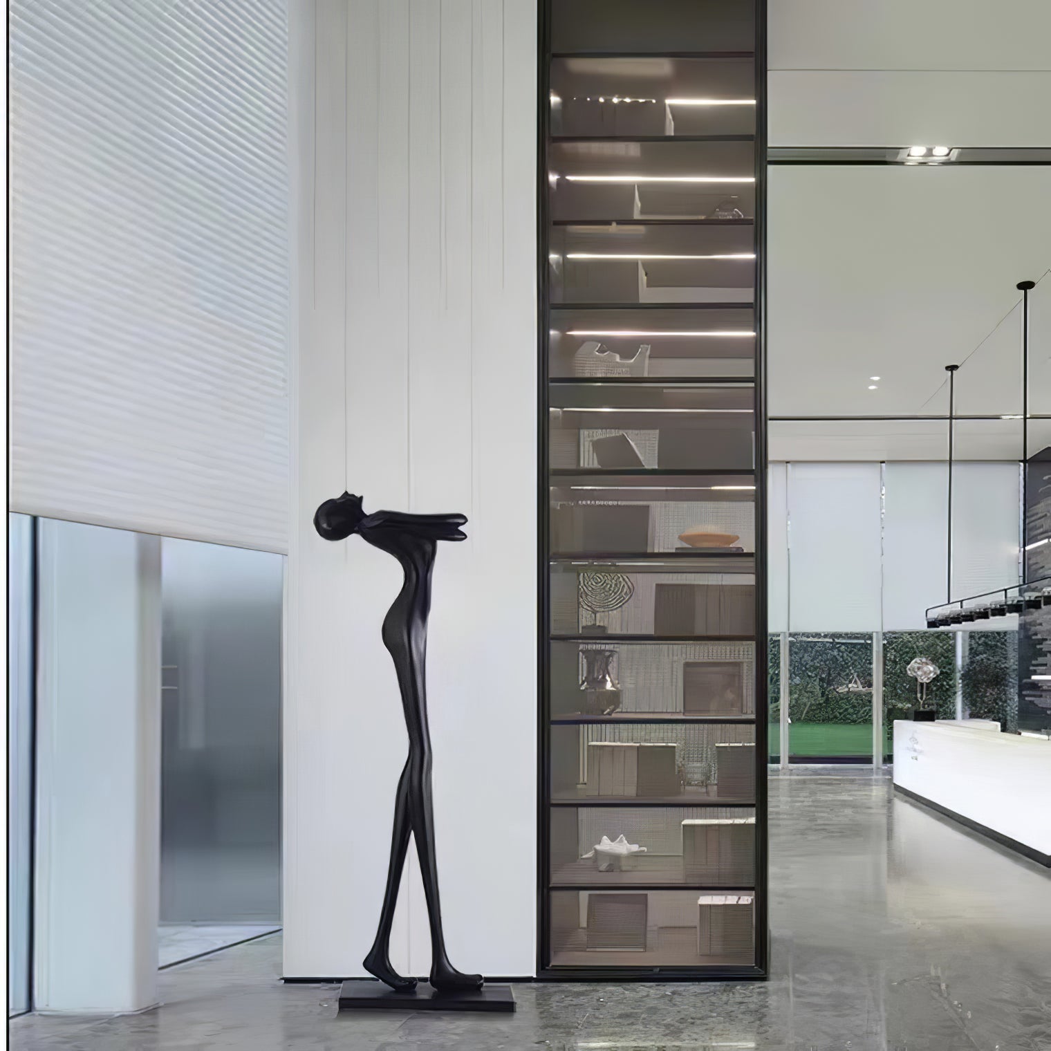 Ersolion Sculptural Fiberglass Floor Lamp - Blowlighting