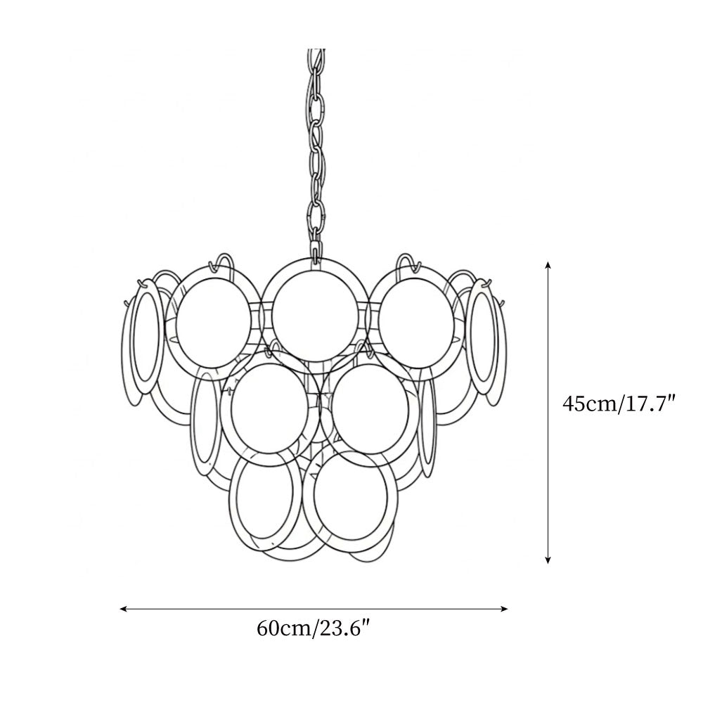 Emerald Murano Glass Chandelier