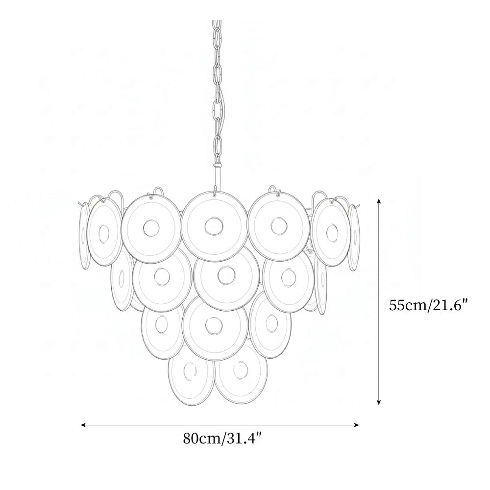 Emerald Murano Glass Chandelier