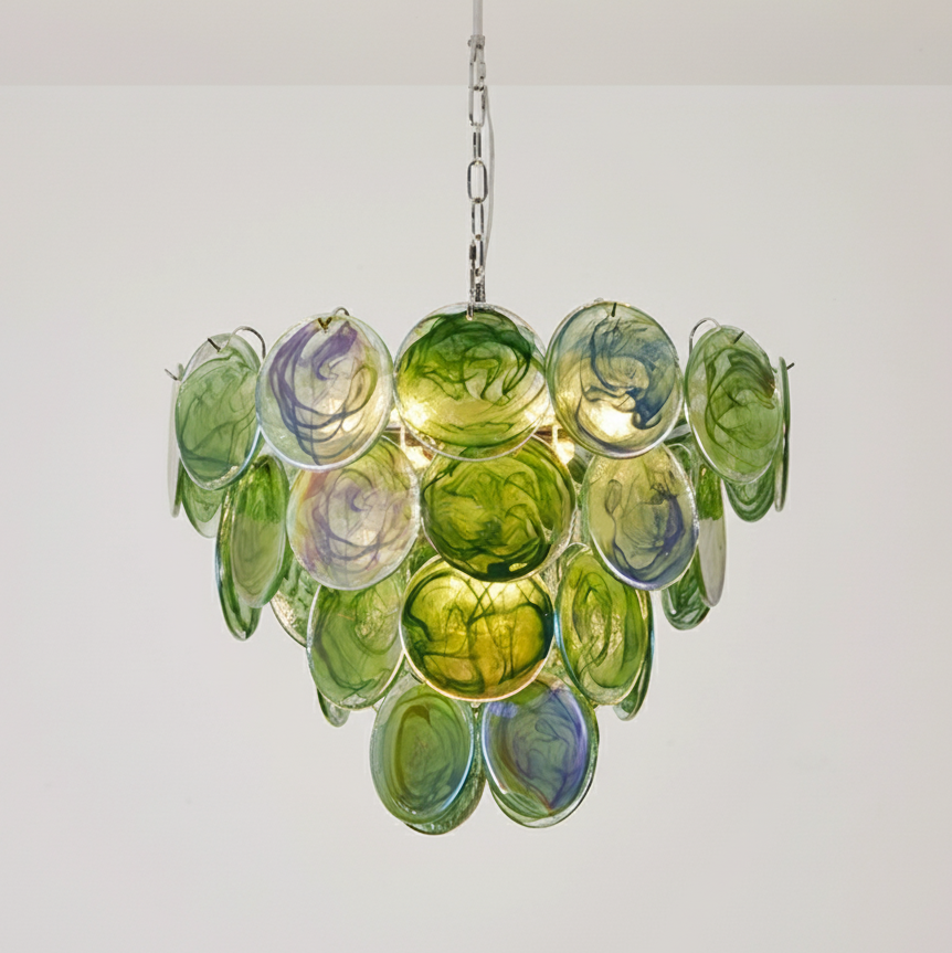 Emerald Murano Glass Chandelier