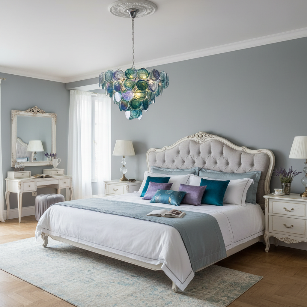 Emerald Murano Glass Chandelier