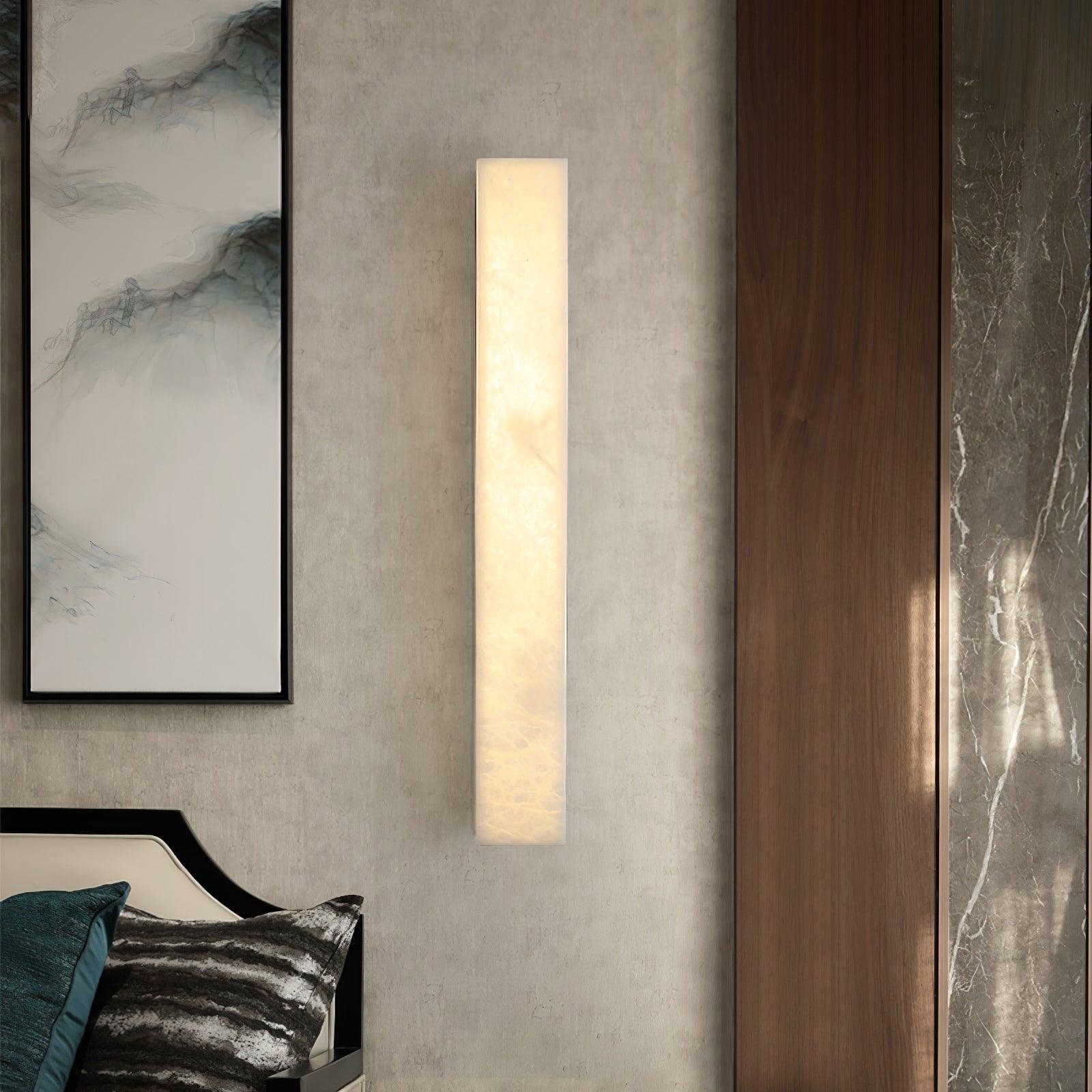 Luste Minimalist Alabaster Wall Lamp Rectangular - Blowlighting