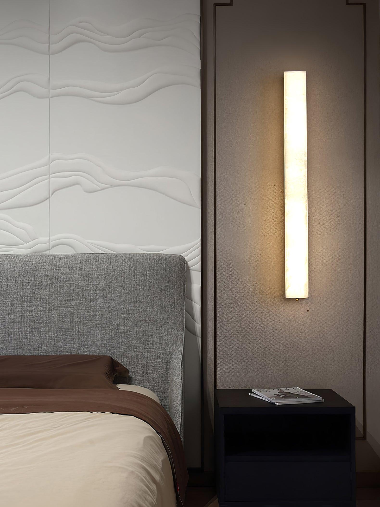 Luste Minimalist Alabaster Wall Lamp Rectangular - Blowlighting