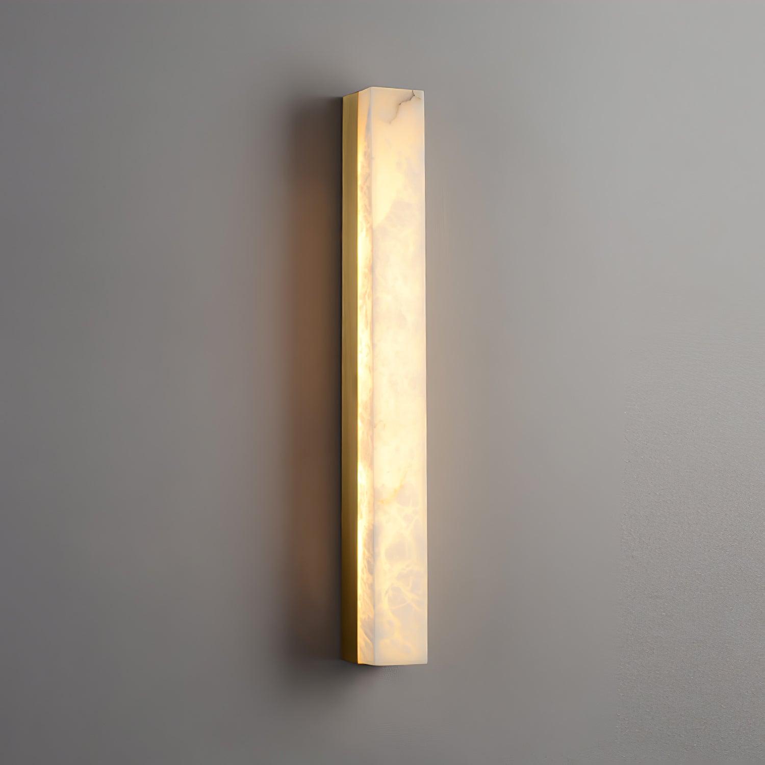 Luste Minimalist Alabaster Wall Lamp Rectangular - Blowlighting