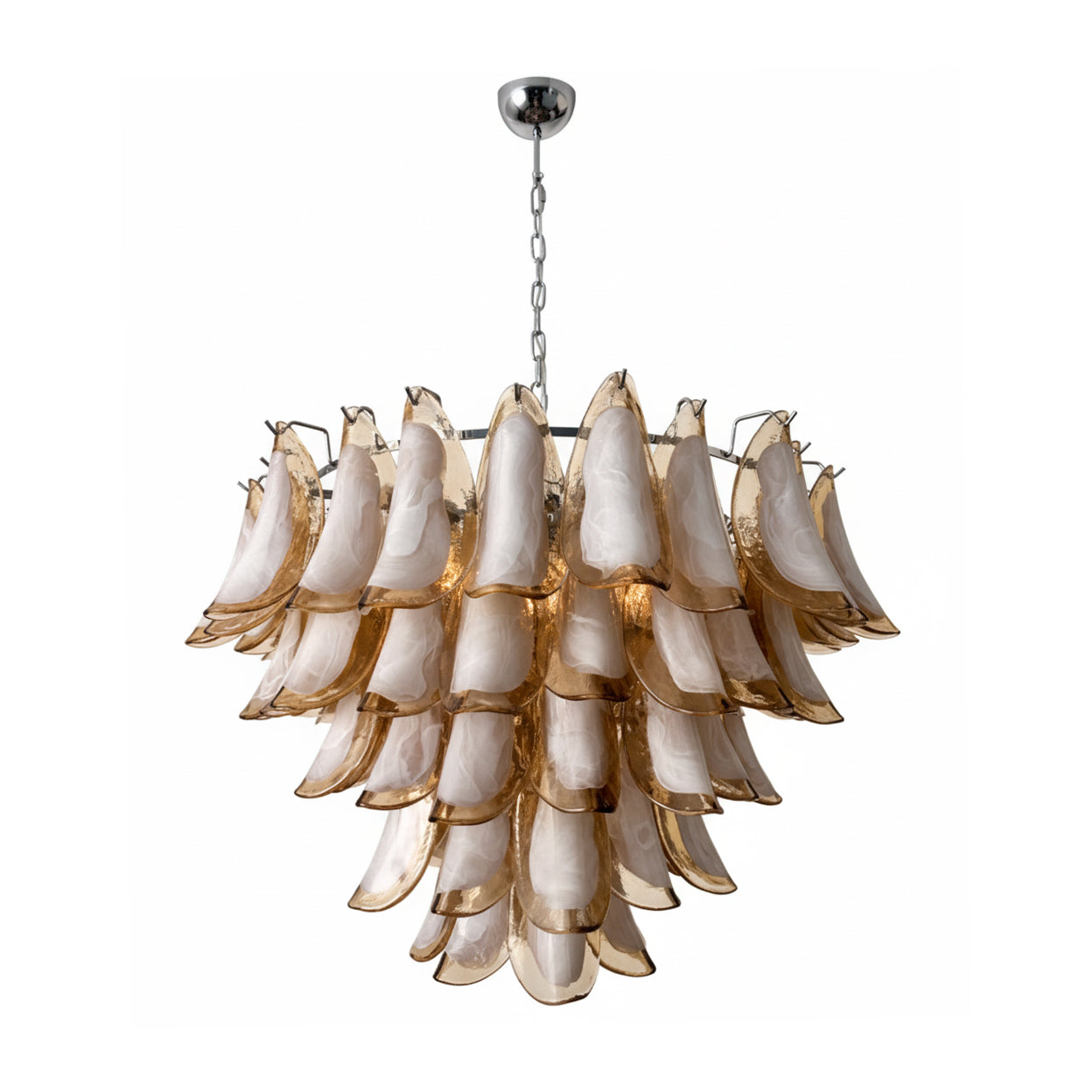 Emily Petal Modern Glass Chandelier