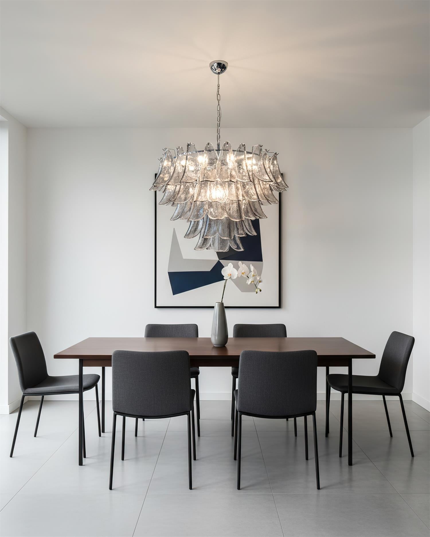 Emily Petal Modern Glass Chandelier