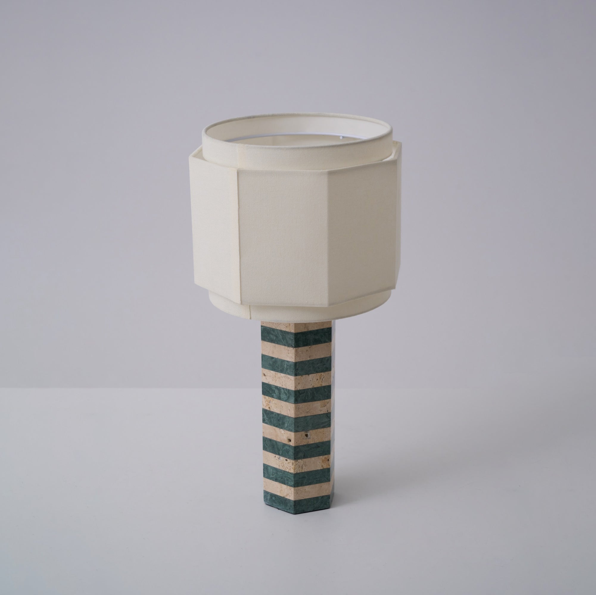 Modari Striped Stone Table Lamp - Blowlighting