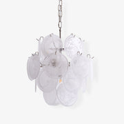 Aurora Chandelier Apricot Murano Glass Disc Layered Artistic - Blowlighting