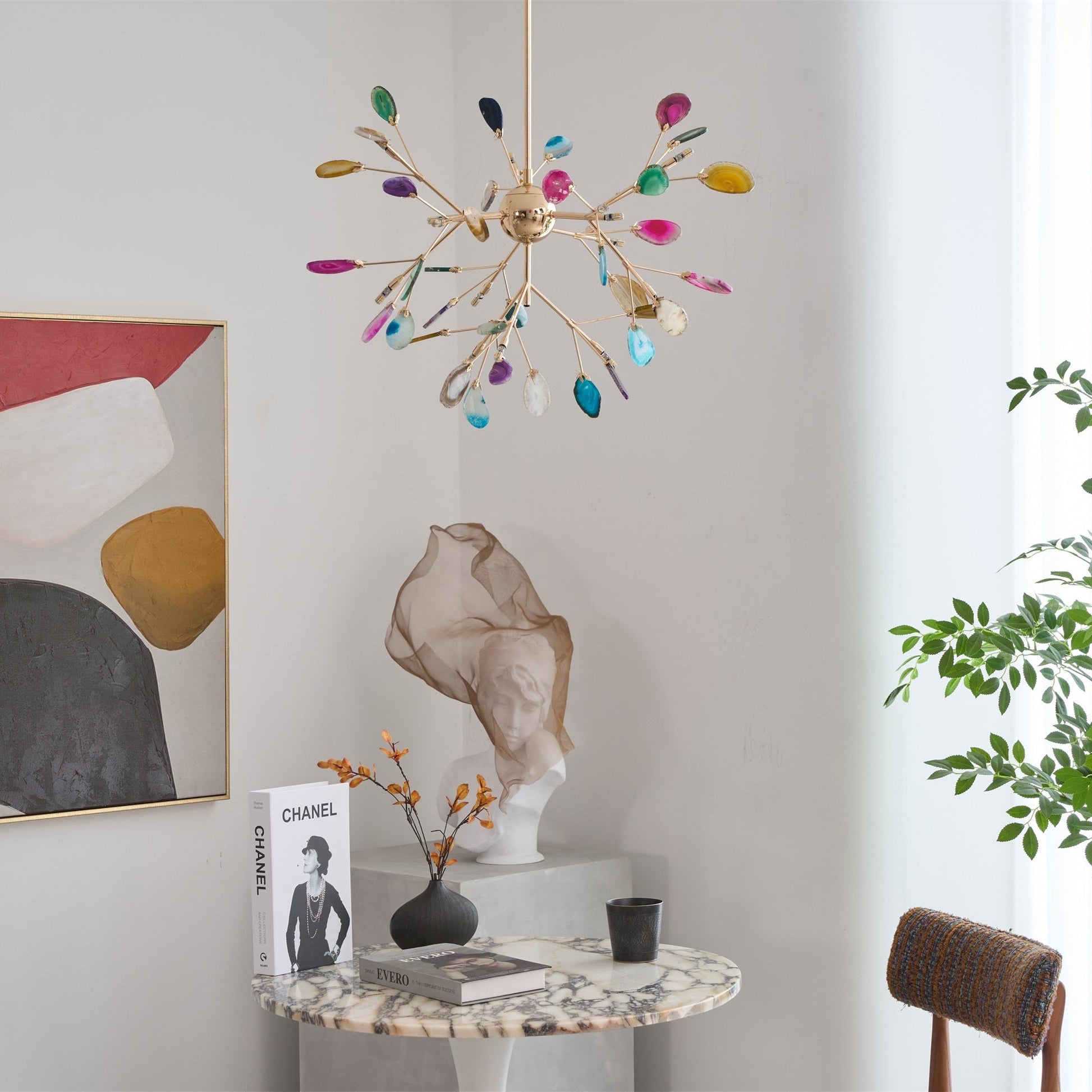 Agate Flake Chandelier - Blowlighting