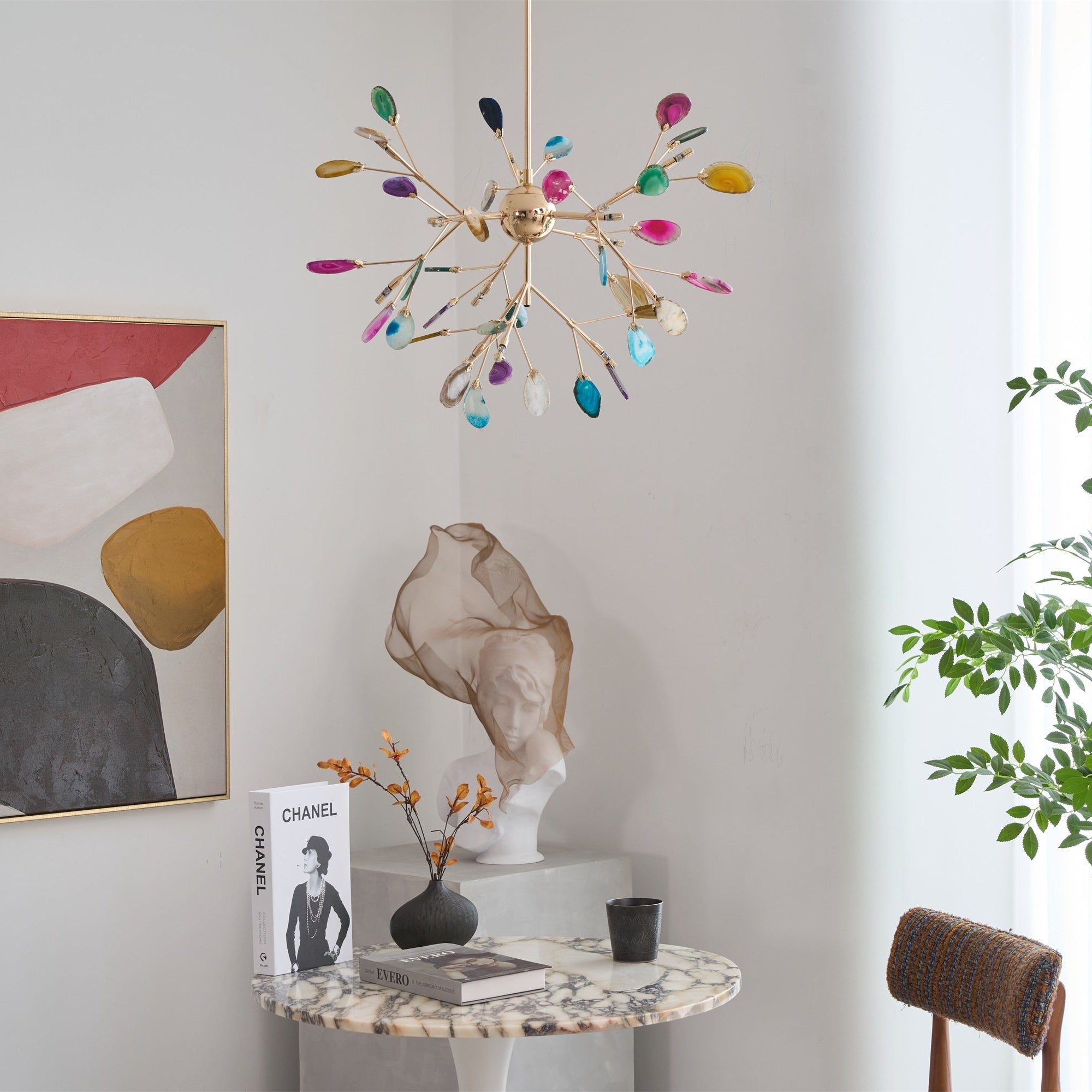 Agate Flake Chandelier - Blowlighting