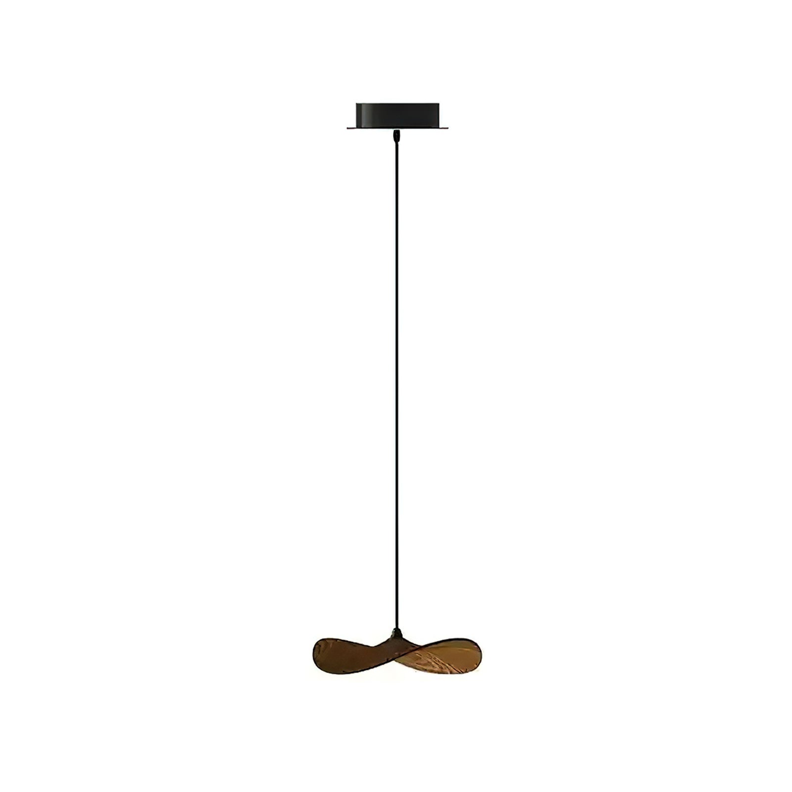 Abbott Modern Minimalist Empty Leaf Metal Wood Chandelier - Blowlighting