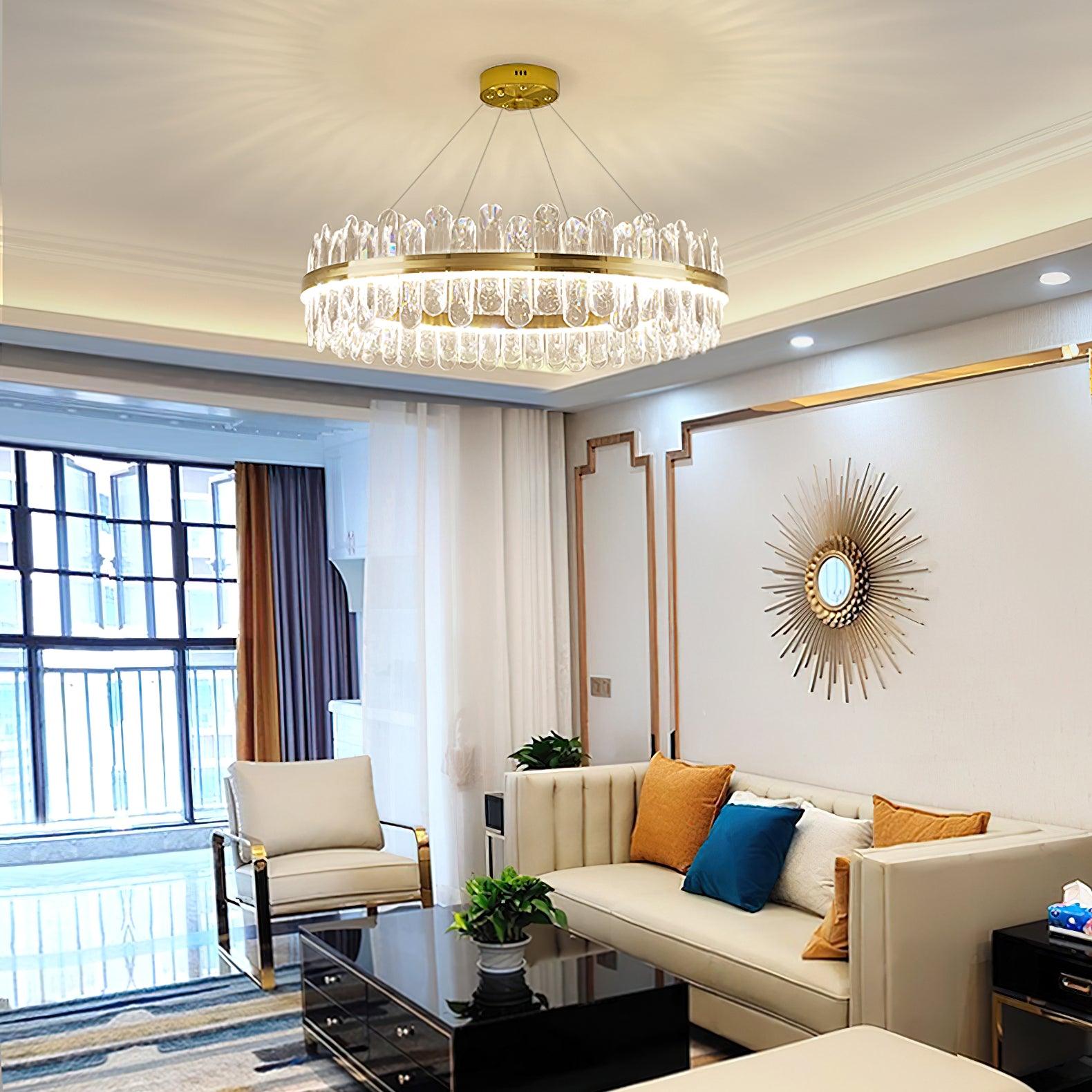 Lyvenisra Postmodern Luxury Crystal Metal Chandelier - Blowlighting