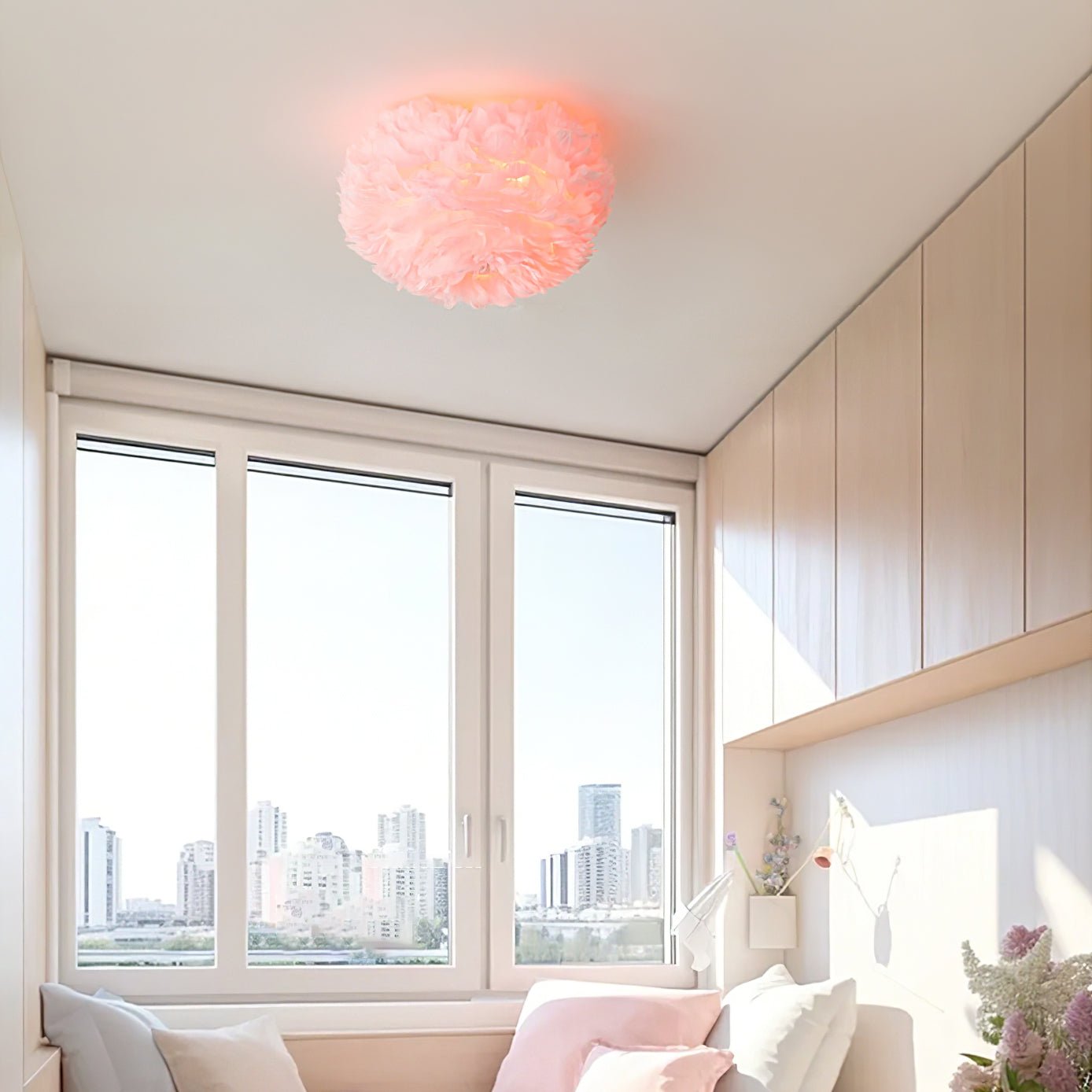 Feathered Ceiling Lamp - Blowlighting