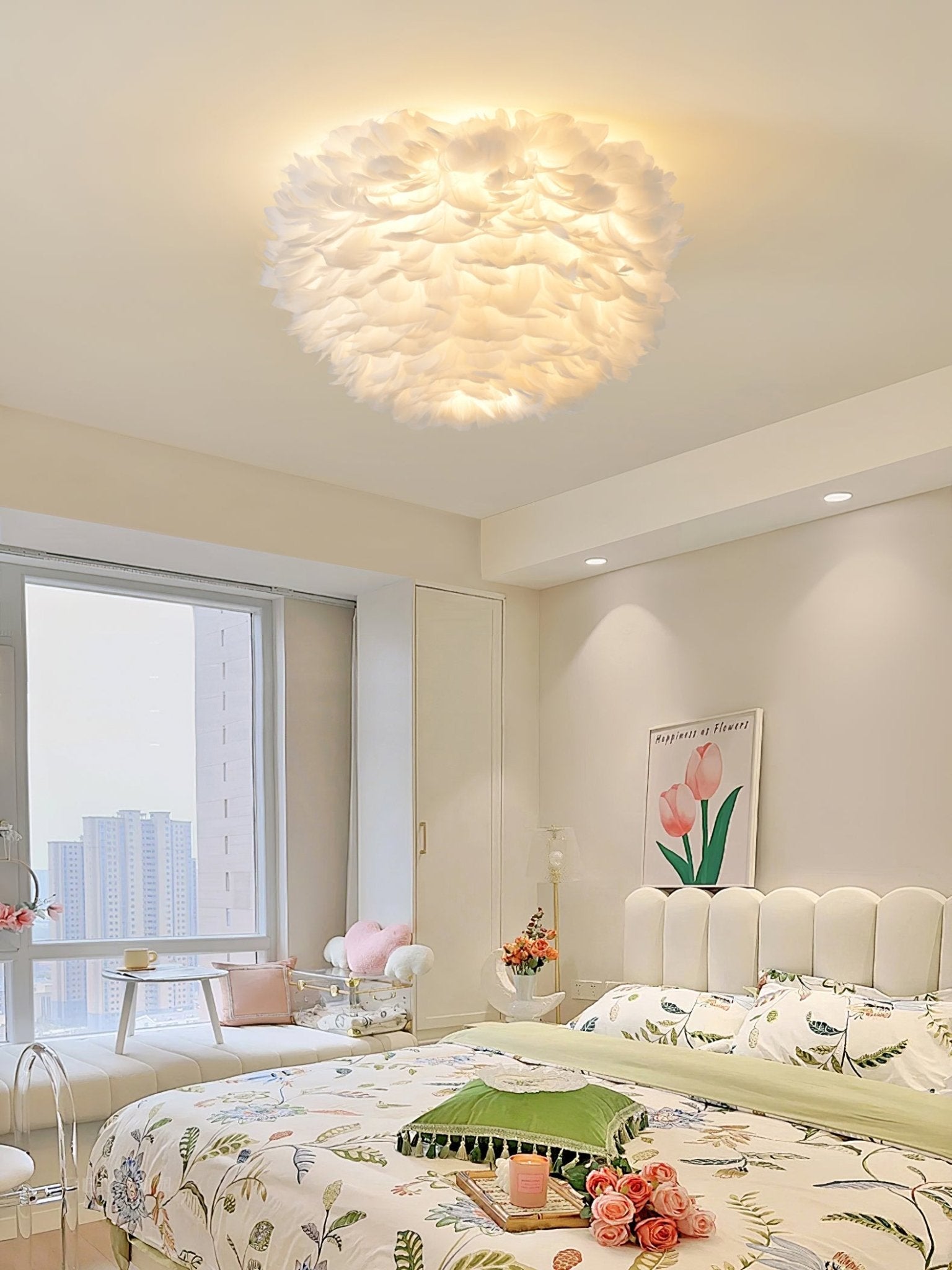 Feathered Ceiling Lamp - Blowlighting