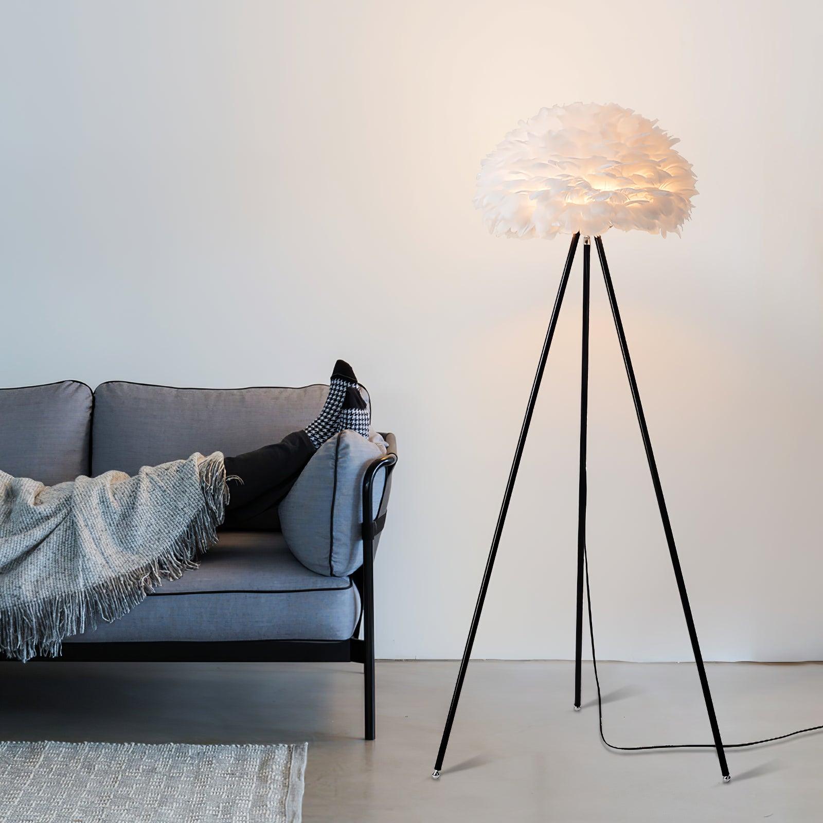 Eos Feather Floor Lamp - Blowlighting