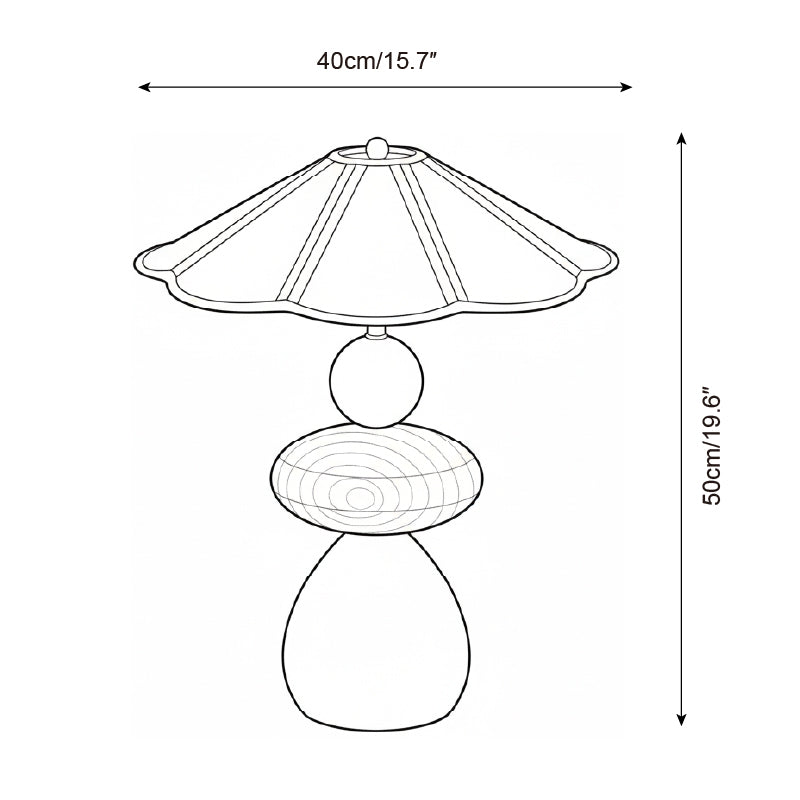 Equinox Wabi-Sabi Wood Table Light