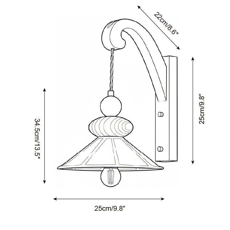 Soluna Elegant Wood Wall Lamp