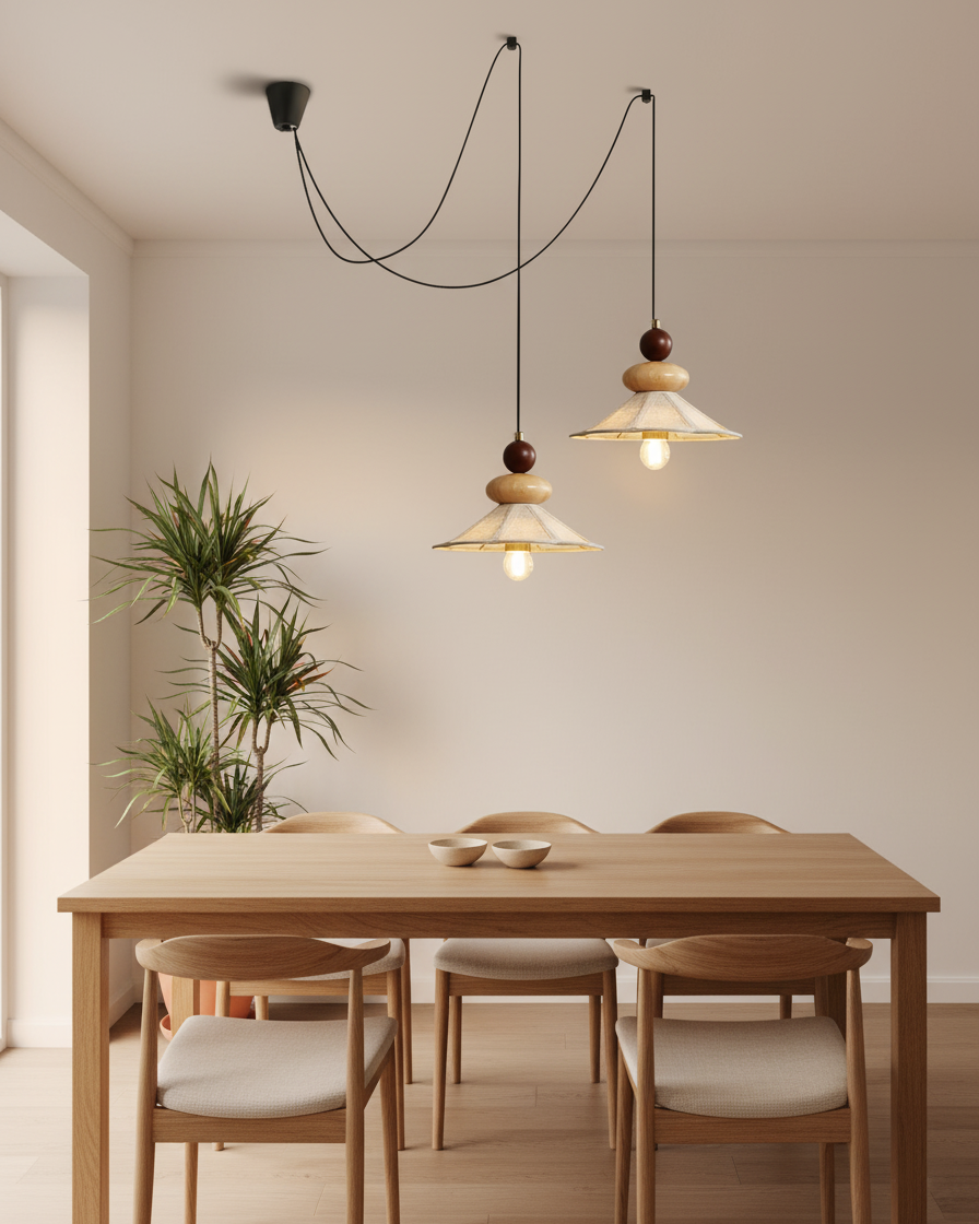 Volkan Fabric Displacement Pendant Lamp