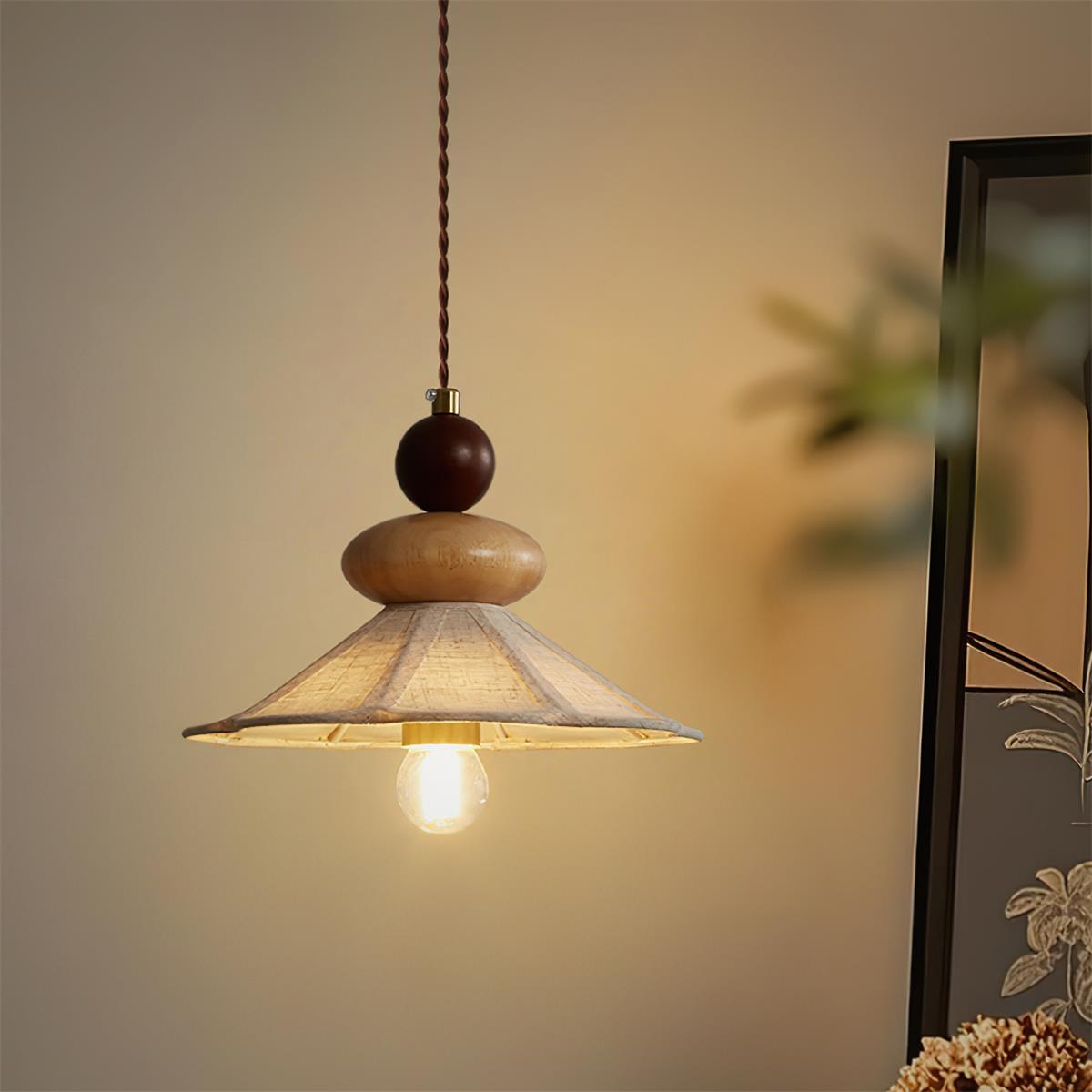Volkan Fabric Fixed Pendant Lamp