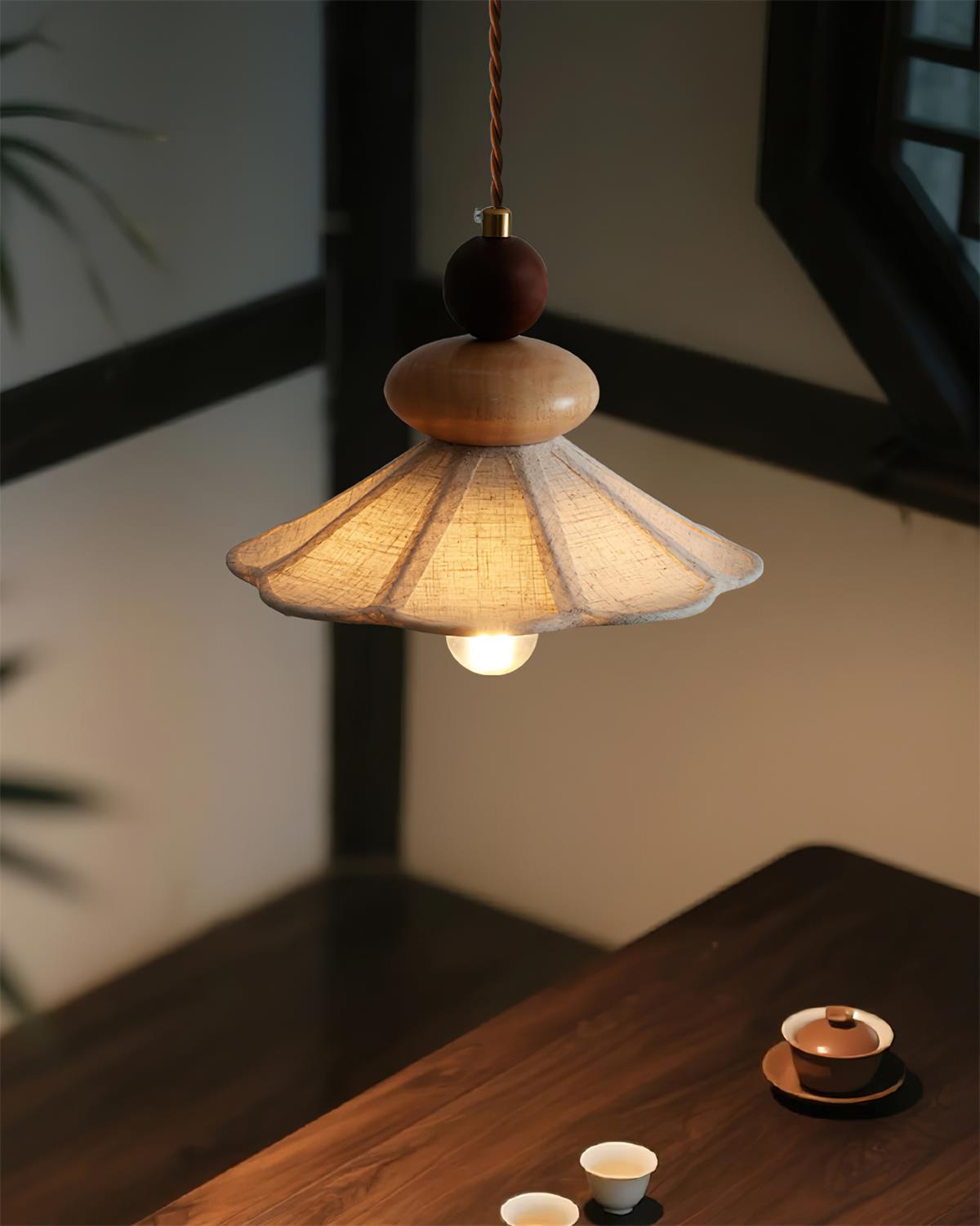 Volkan Fabric Fixed Pendant Lamp