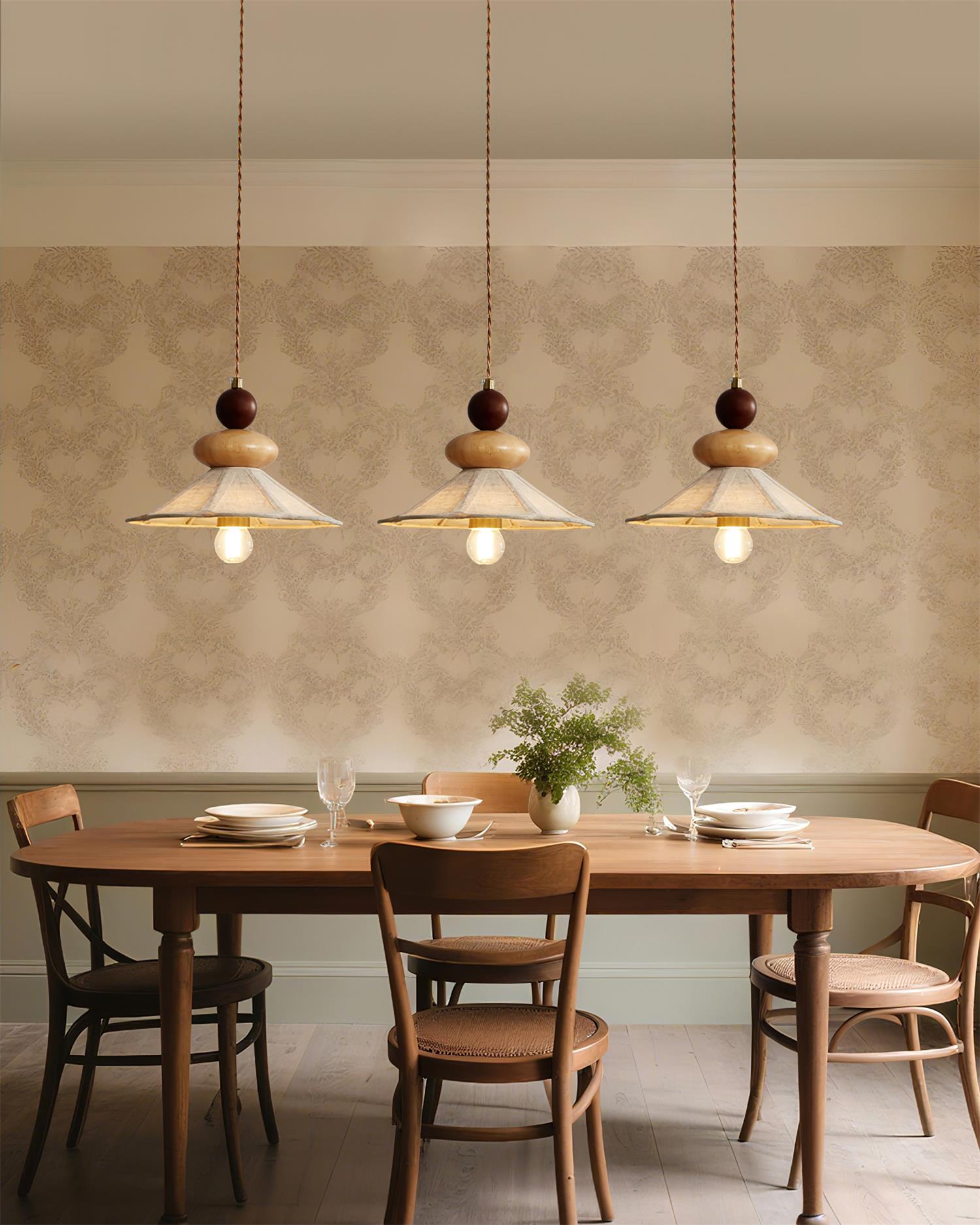 Volkan Fabric Fixed Pendant Lamp