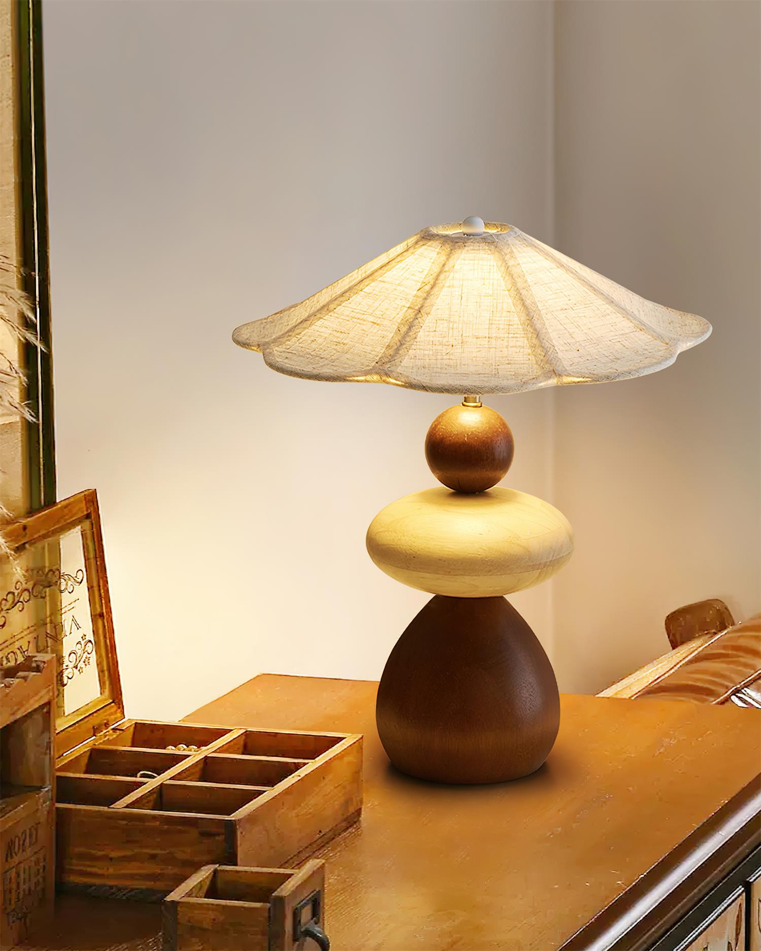 Equinox Wabi-Sabi Wood Table Light