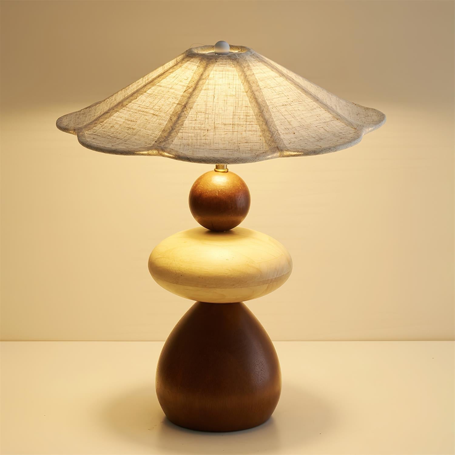 Equinox Wabi-Sabi Wood Table Light