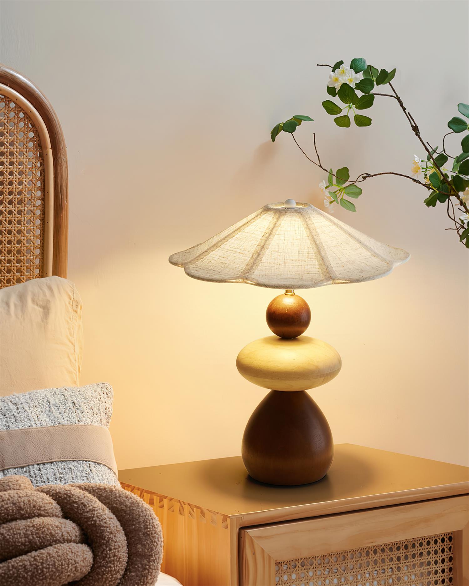 Equinox Wabi-Sabi Wood Table Light