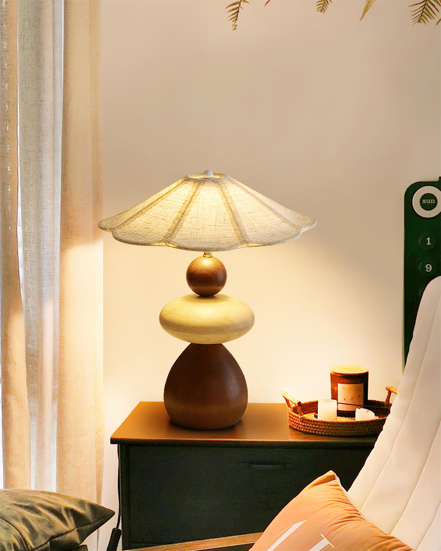 Equinox Wabi-Sabi Wood Table Light