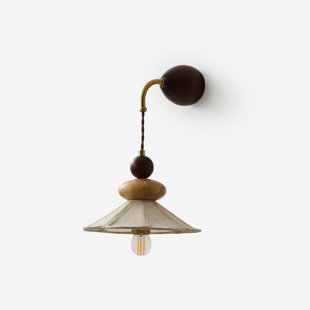 Soluna Elegant Wood Wall Lamp