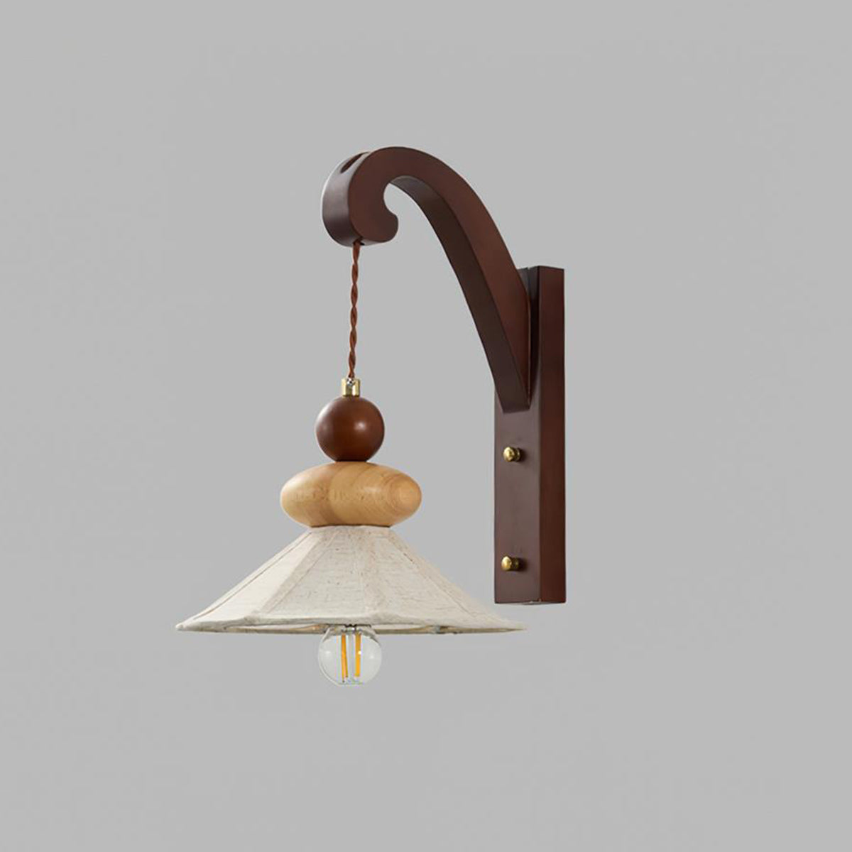 Soluna Elegant Wood Wall Lamp