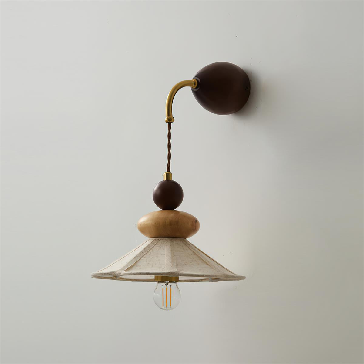Soluna Elegant Wood Wall Lamp