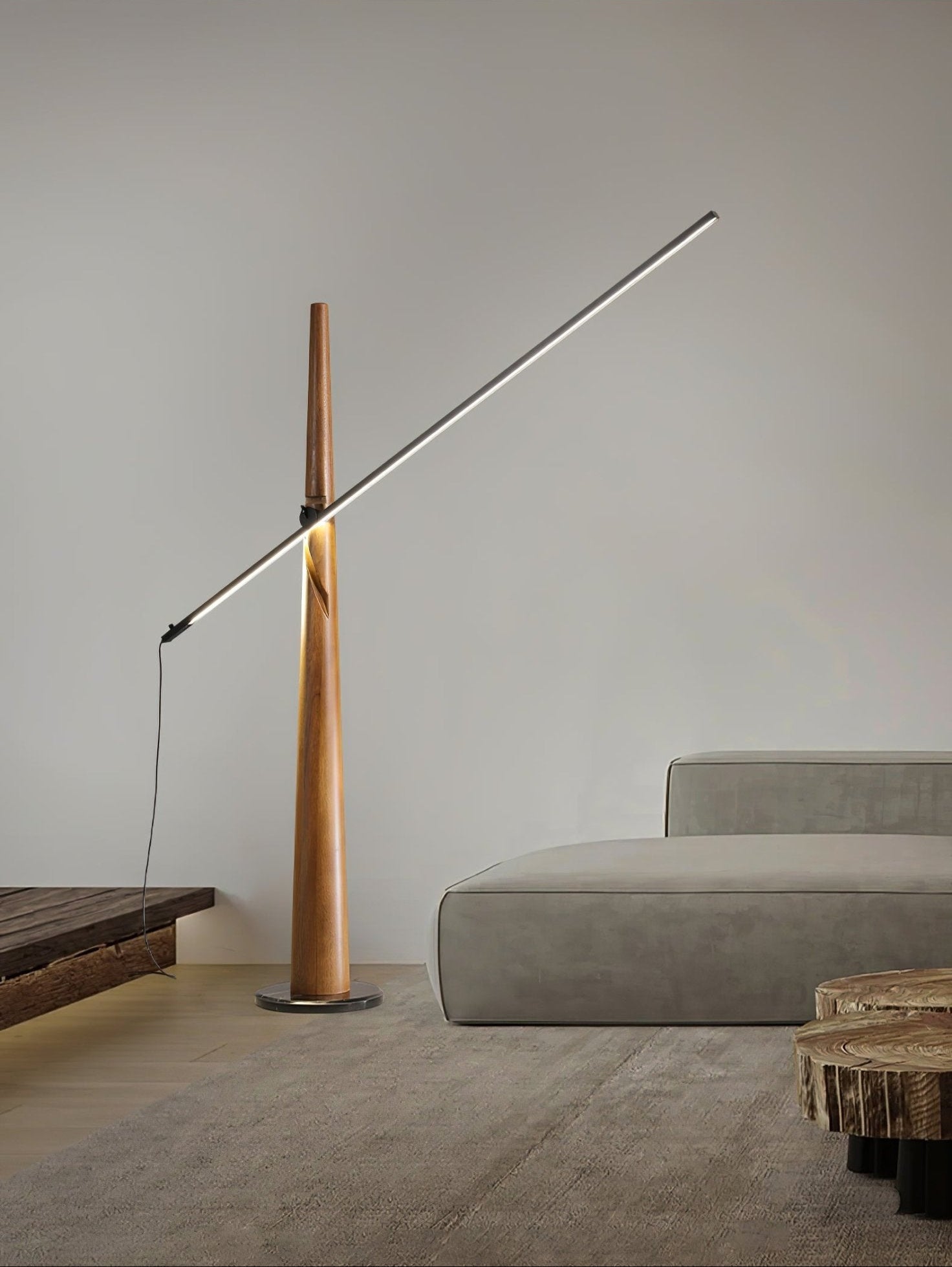 Ovelila Minimalist Wood Floor Lamp - Blowlighting