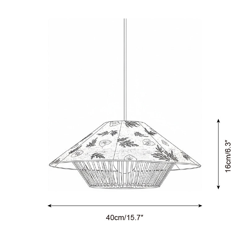 Essence Rustic Rice Paper Pendant Light