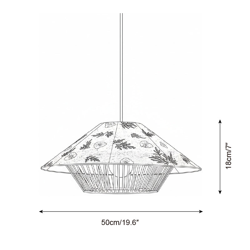 Essence Rustic Rice Paper Pendant Light
