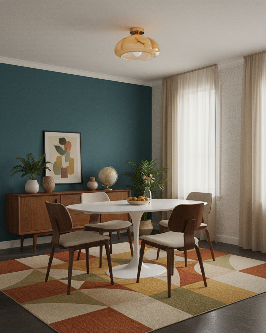 Halcyon Vintage Glass Ceiling Lamp