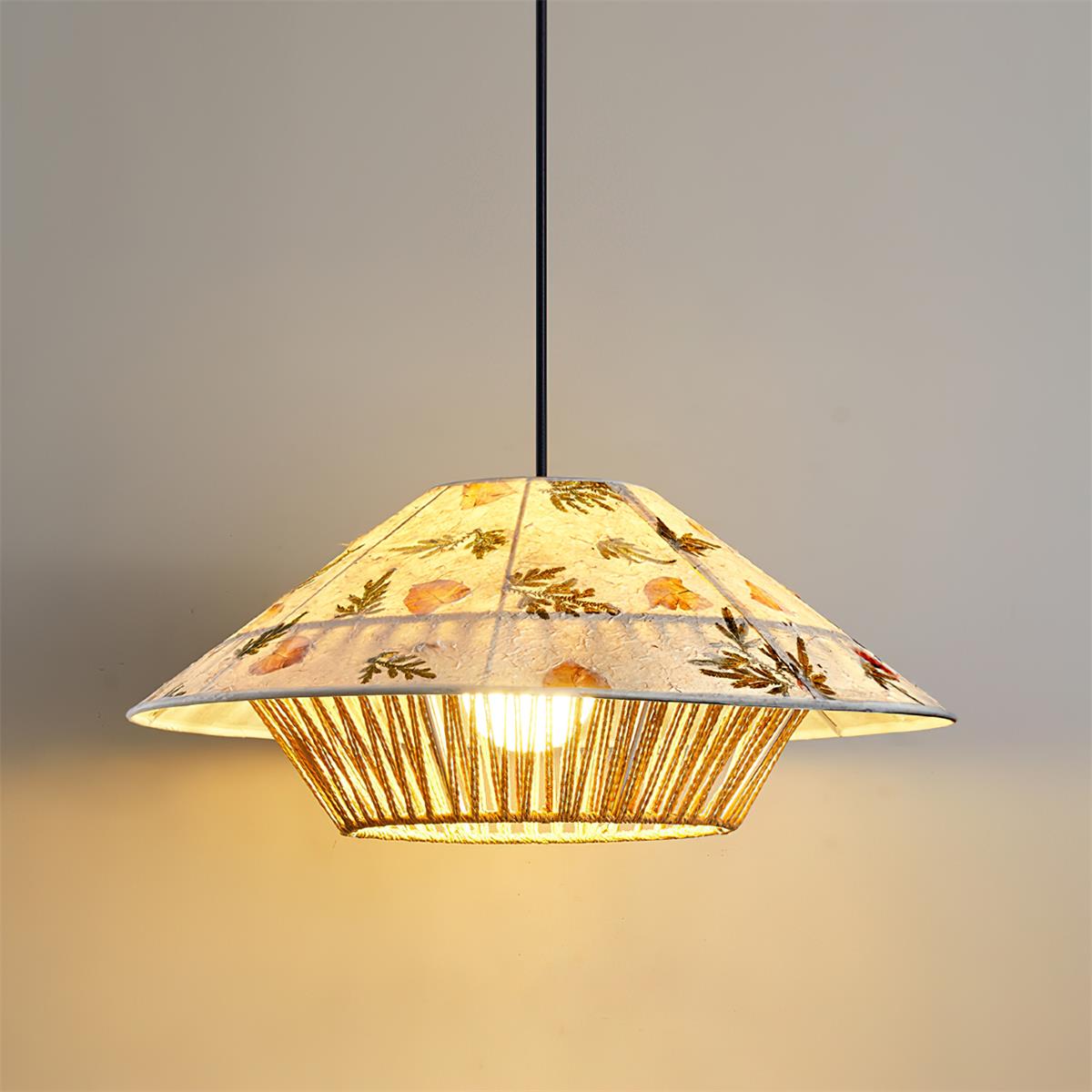 Essence Rustic Rice Paper Pendant Light