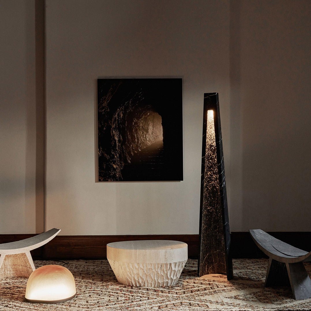 Umara Marble Floor Lamp - Blowlighting