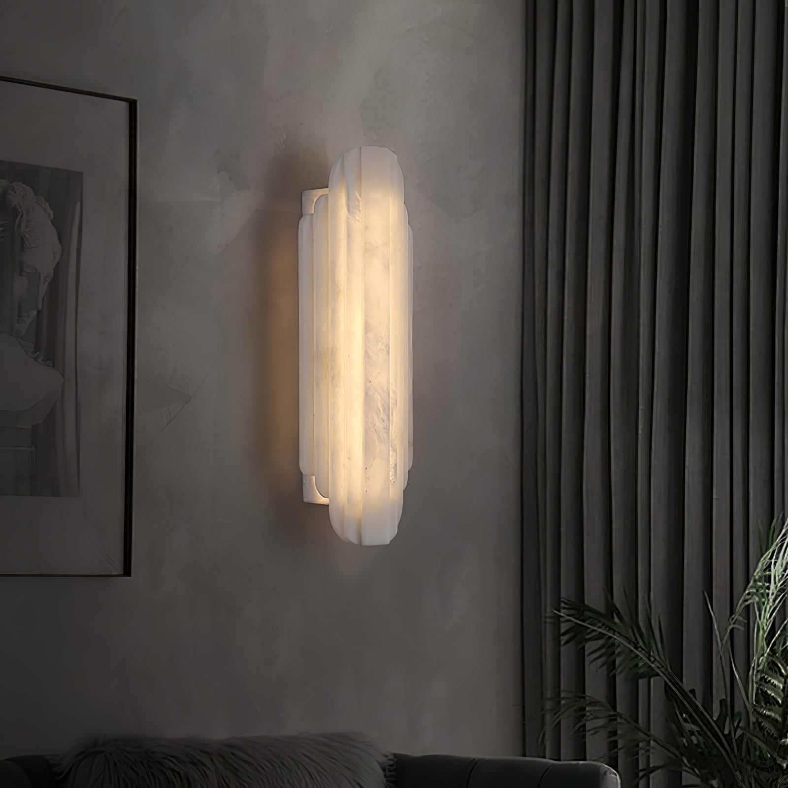 Avthaaris Art Deco Alabaster Wall Light - Blowlighting