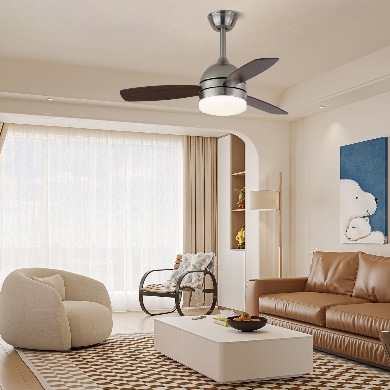 Caelan Modern Ceiling Fan Light - Blowlighting