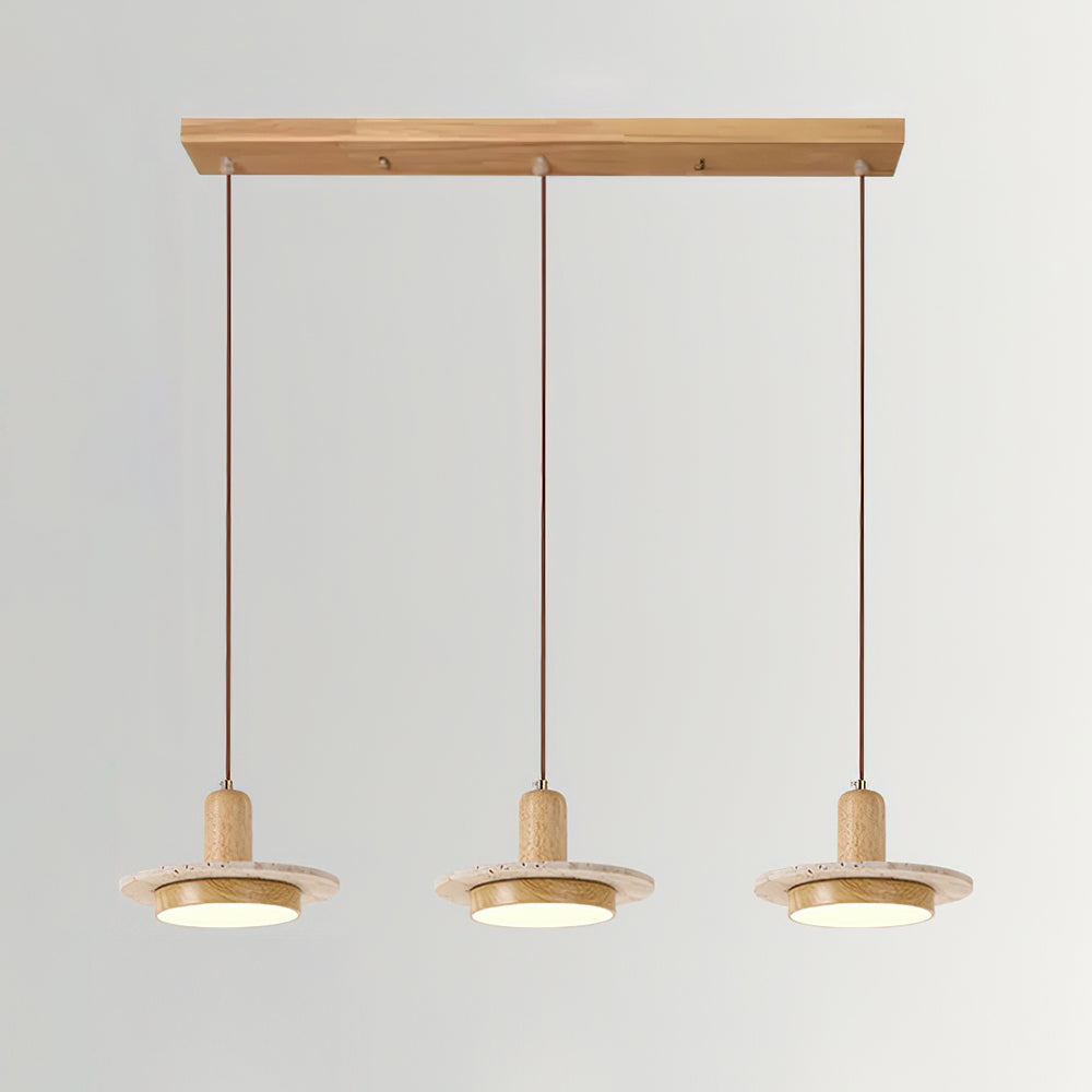 Ethereal Modern Travertine Pendant Light