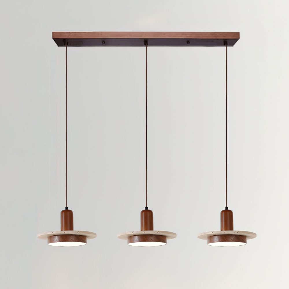 Ethereal Modern Travertine Pendant Light