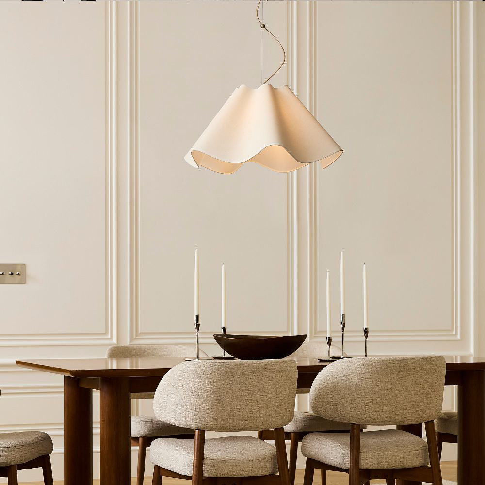 Ethereal Minimalist Fabric Pendant Light