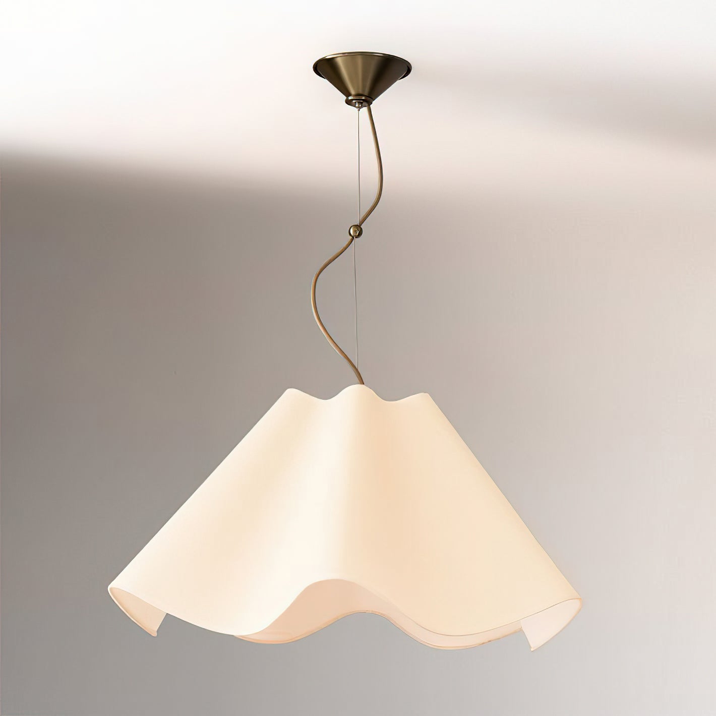 Ethereal Minimalist Fabric Pendant Light