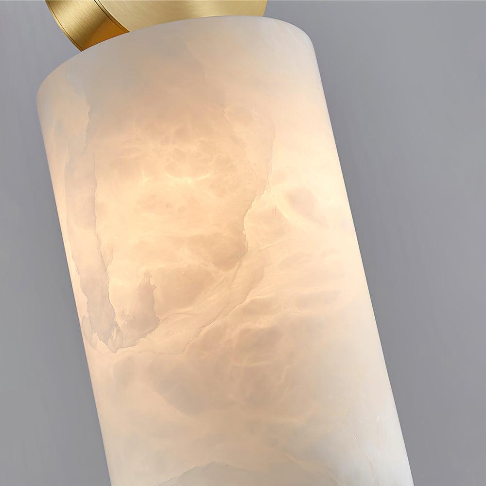 Lyrindis Cylinder Alabaster Pendant Light - Blowlighting