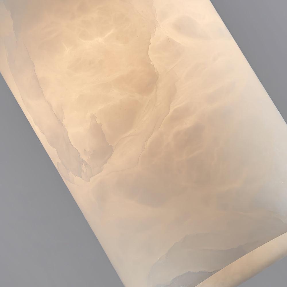 Lyrindis Cylinder Alabaster Pendant Light - Blowlighting