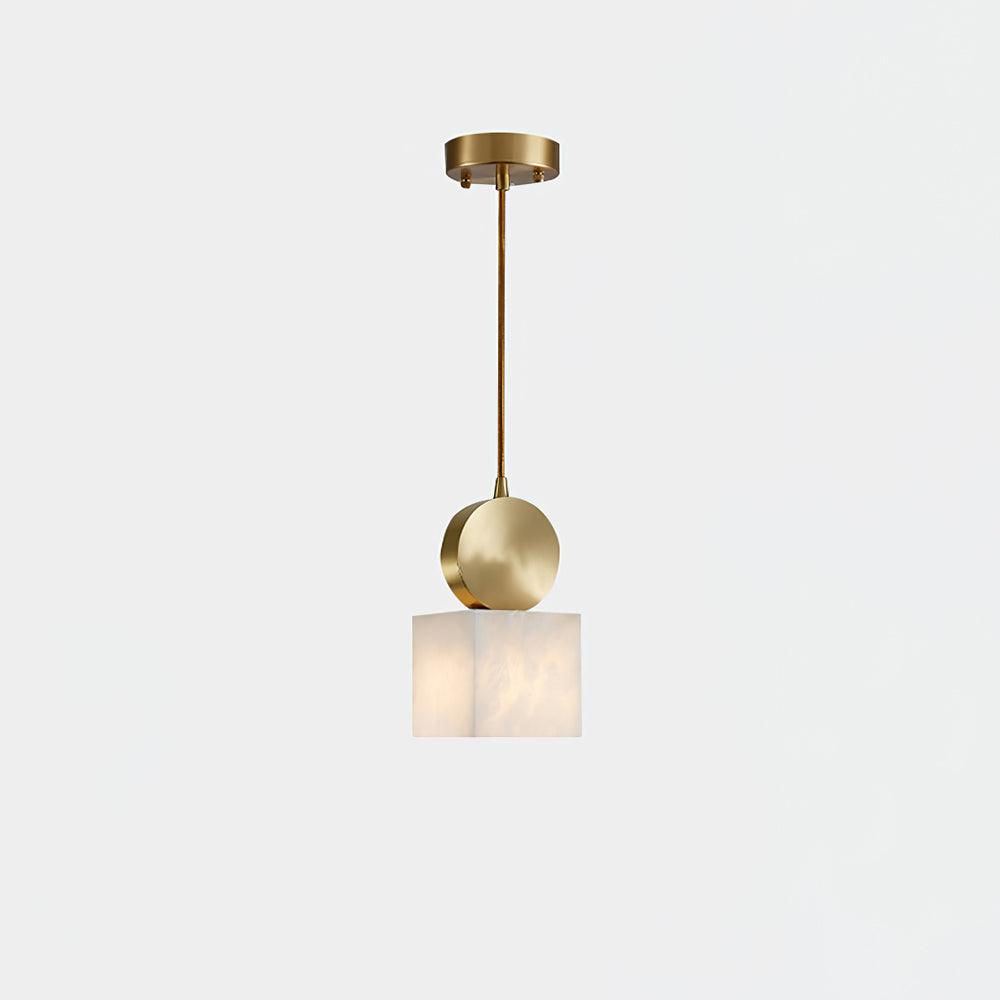 Lyrindis Cylinder Alabaster Pendant Light - Blowlighting