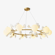 Evenielis Floral Brass Chandelier - Blowlighting