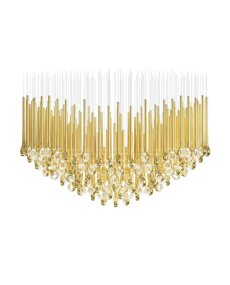 Cicarir Gradient Gold Glass Chandelier - Blowlighting